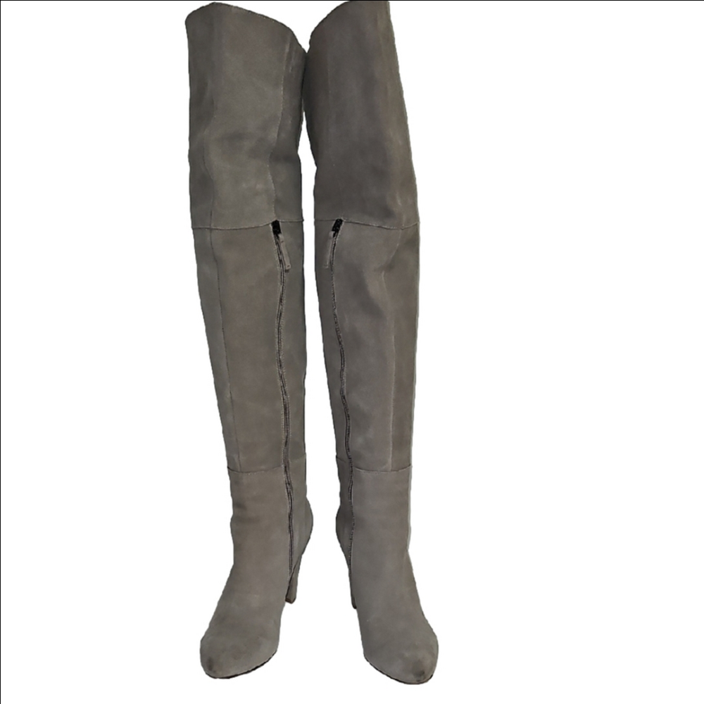 White House Black Market Suede Over The Knee Boots Size 8 1/2